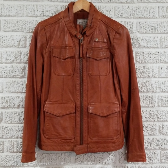 Lucky Brand Endless Leather Jacket - Cognac - Picture 2 of 8